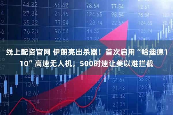 线上配资官网 伊朗亮出杀器!首次启用“哈迪德110”高速无人机,500时速让美以难拦截